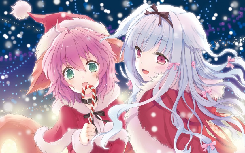 desktop-wallpaper-anime-girl-christmas-cute-smiling