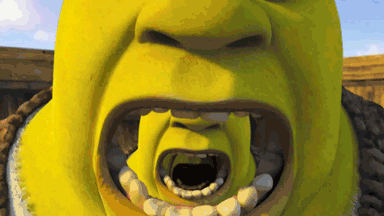 Shrek zoom mouth gif thing