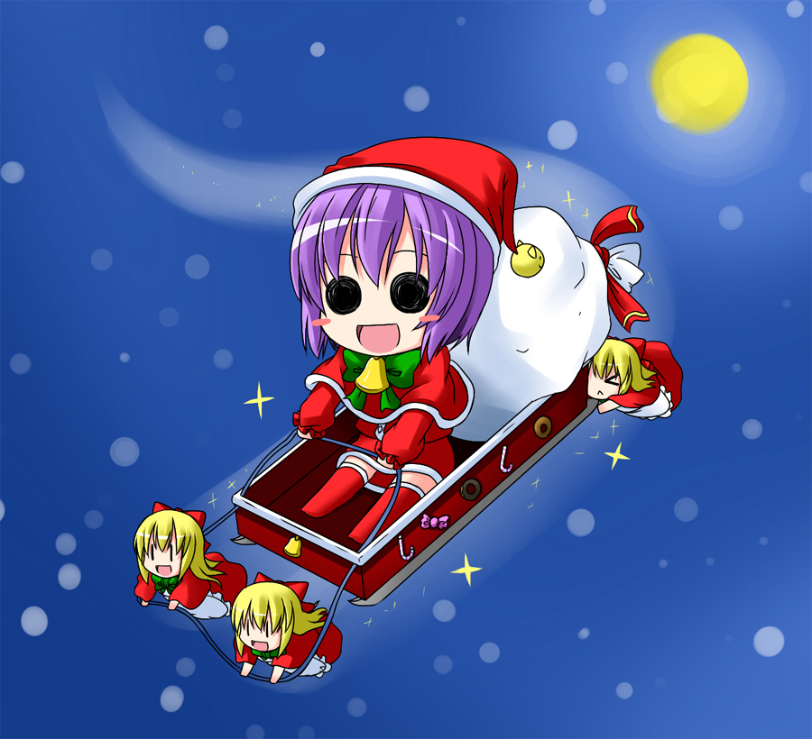 Touhou Christmas Sled Ride Doll Gloves Moon Nagae Iku Holidays